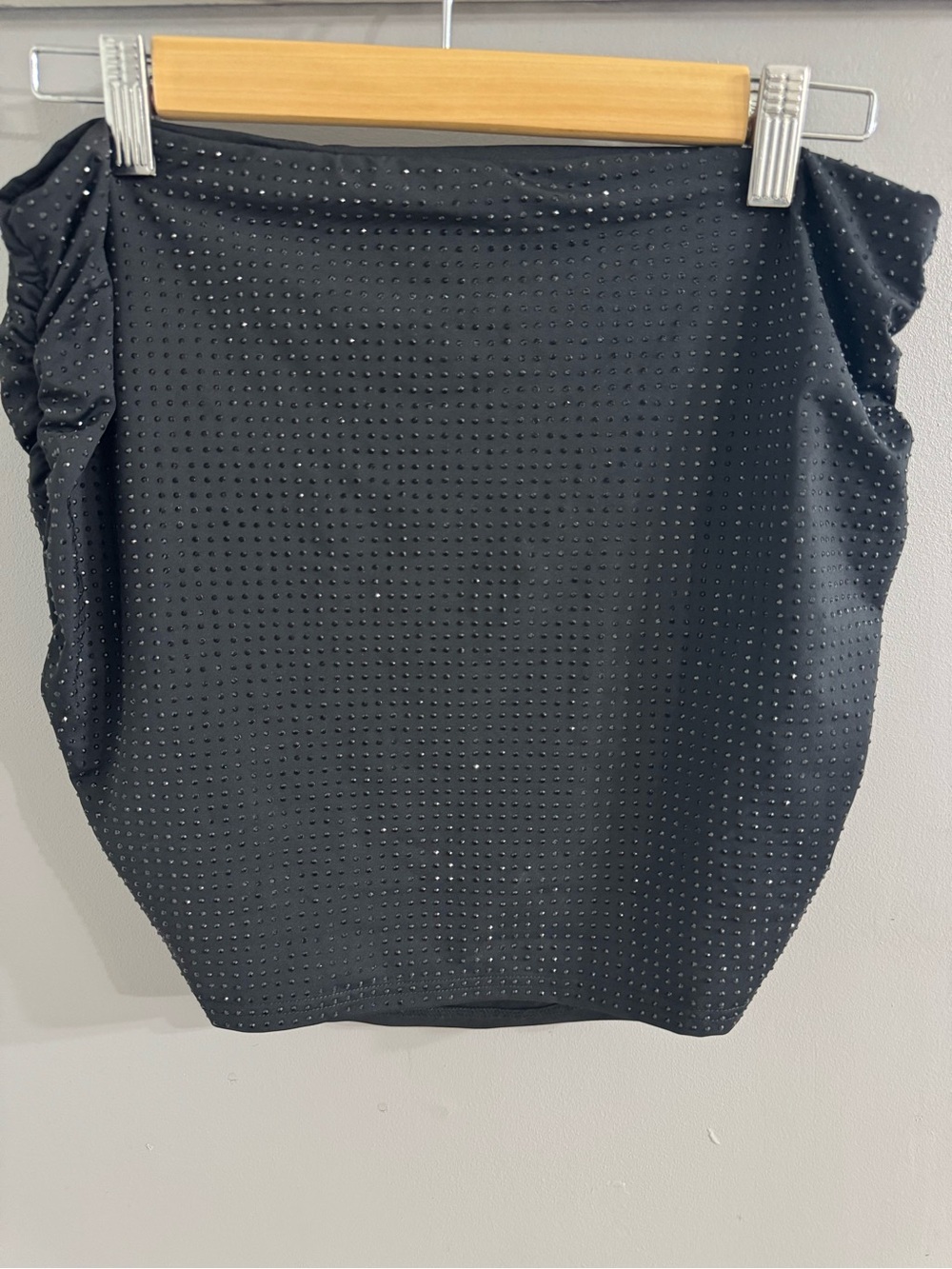 Edikted Black Studded Pencil Skirt